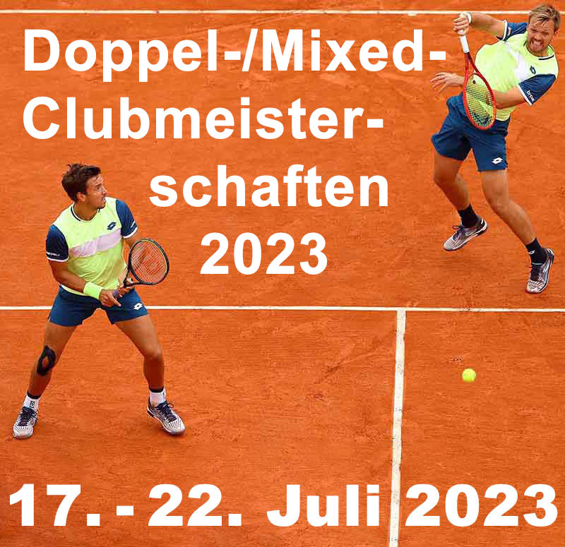 Die Clubinternen Doppel- und Mixed-Clubmeisterschaften 2023 finden beim TC Unterföhring vom 19.-23.07.2023 statt. 